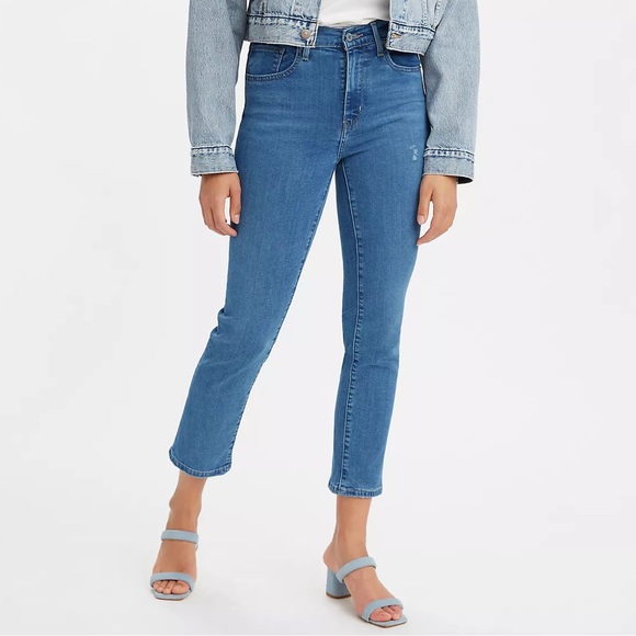 Levi’s 724 High Rise Slim Straight Cropped Jeans - Picture 2 of 5